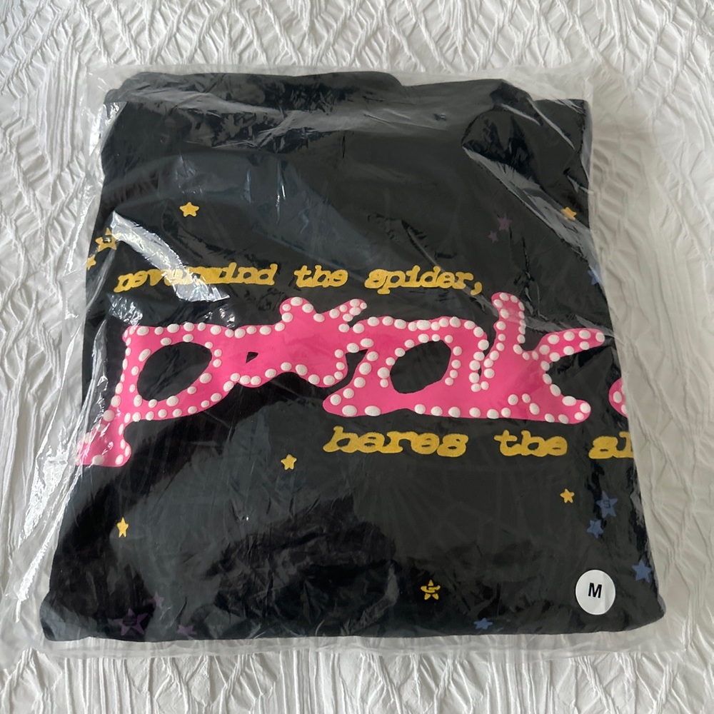 Spider P*NK Hoodie Black